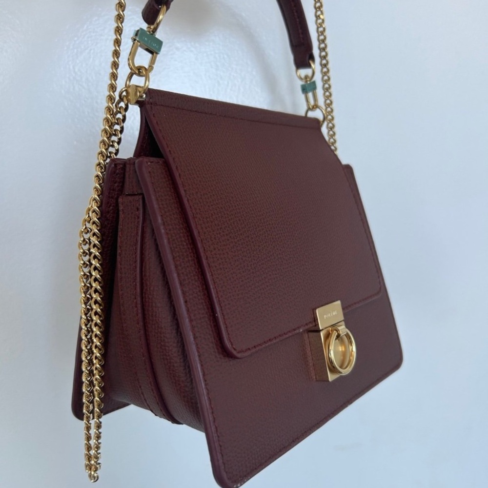 Polène Mini Sept in Smooth Burgundy - Picture 3 of 9